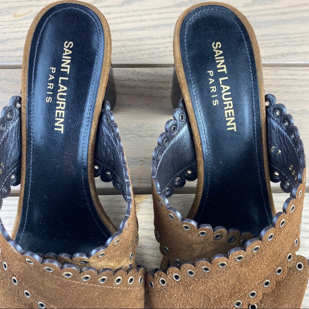 Saint Laurent crisscross sandals - Picture 4 of 15